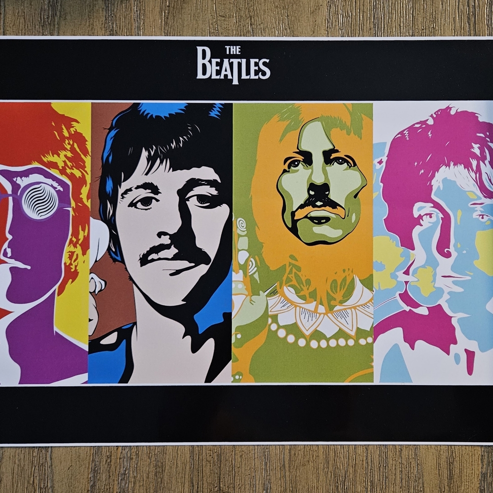 The Beatles Psychedelic Pop Art Print - Picture 2 of 3